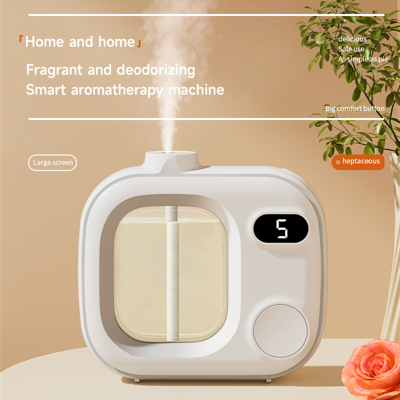 Smart Humidifier - スマートアロマディフューザー加湿器 エッセンシャルオイル香水に最適 USB充電式 5段階調節可能なタイマー 屋内芳香剤