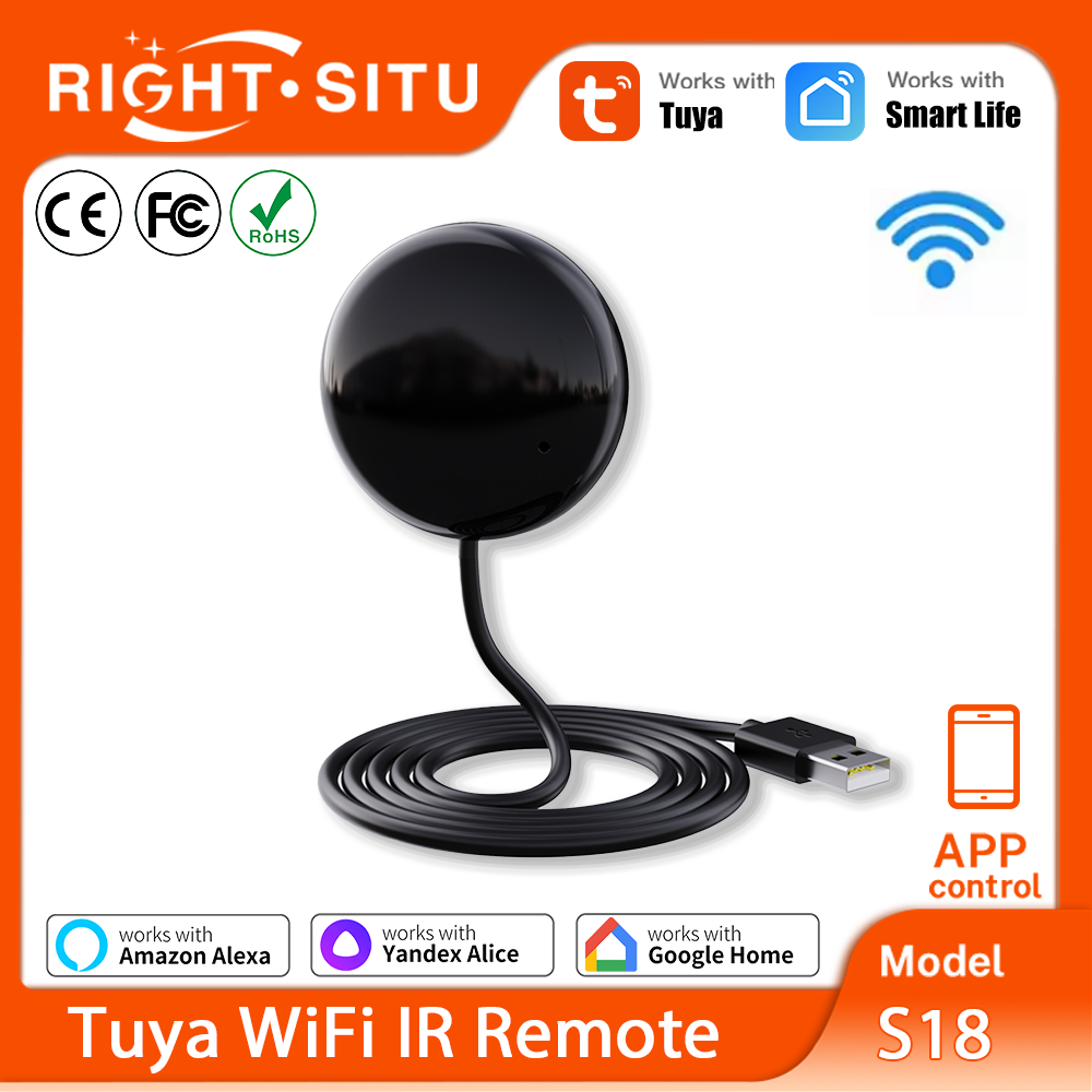 Smart Home Ir - Tuya WiFi IRリモコン スマートホームオートメーション用リモコン ユニバーサル赤外線デバイス Alexa、Google