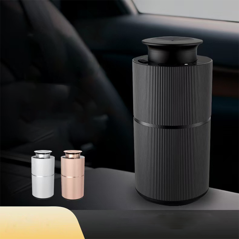 Smart Humidifier - メタルボディスマートカーディフューザー ポータブル充電式水なしアロマネブライザー 家庭用オフィス用エッセンシャルオイルフレグランスマシン
