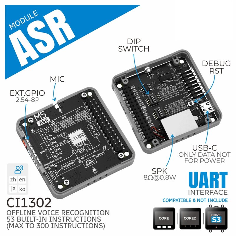 Smart Home Ir - ASRモジュール AIインテリジェントオフライン音声モジュール AIアシスタント、スマートホーム向け内蔵AEC