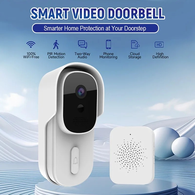 Video Doorbell - ワイドビュー Tuya スマートライフ APP WiFi オーディオビデオインターホン