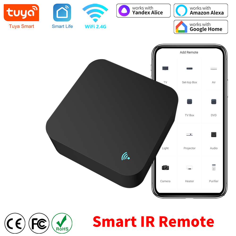 Smart Home Ir - ユニバーサルリモコン,スマートホーム,wifi,赤外線,Tuya,スマートホーム,テレビ,DVD,サーボー,ac,amz,alexa,GoogleHomeで動作