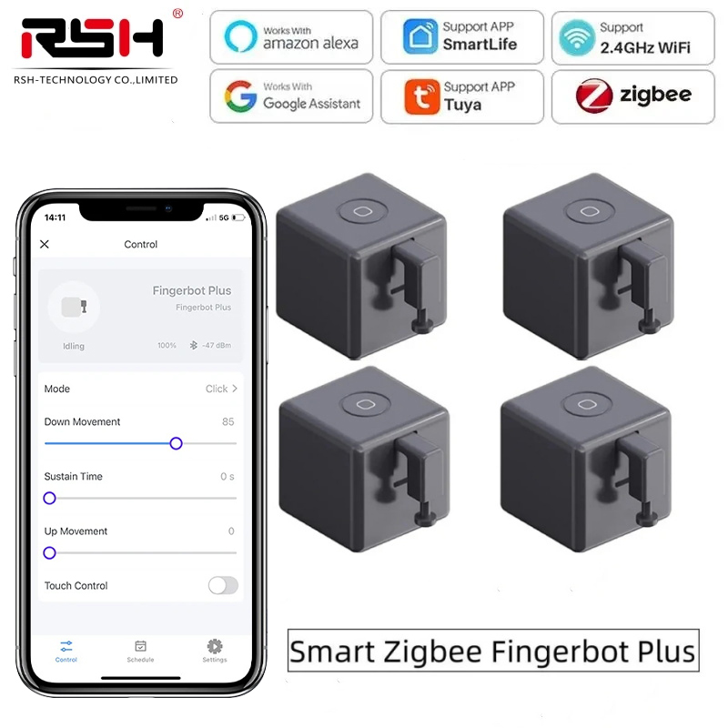 Smart Home Japan - Tuya Zigbee Fingerbot Plus スマート Fingerbot