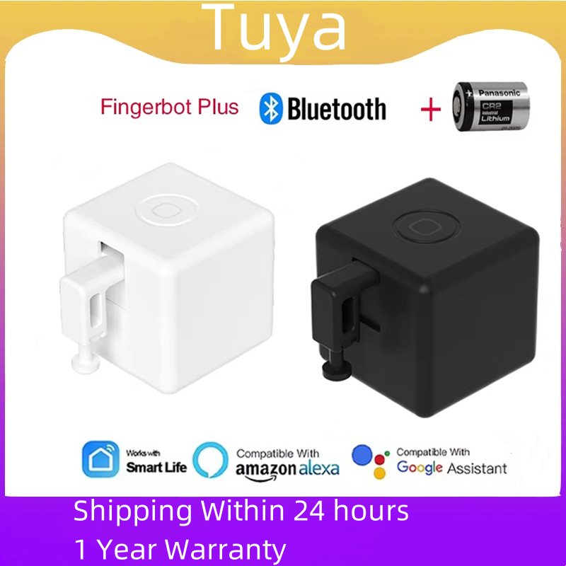Smart Home Japan - Tuya BluetoothスマートフィンガーボットPLUSスイッチフィンガーロボットボタンプッシャーリモコン（Alexa、Googleアシスタントの音声制御対応）