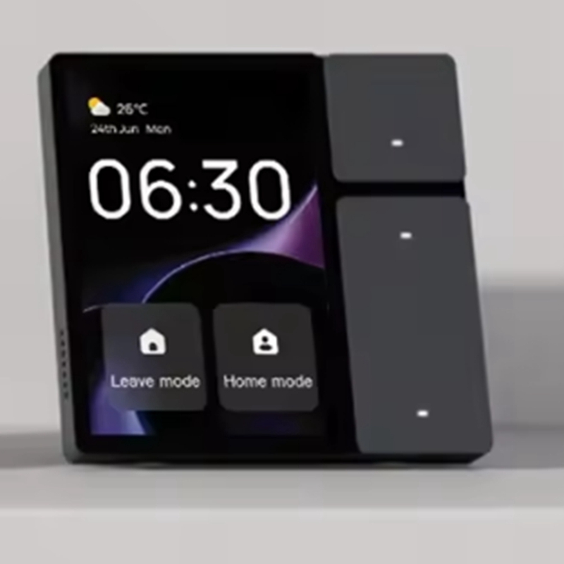 Smart Home Ir - 3.5インチTuyaスマートホームミニコントロールパネル、IRコントロール付き3ギャングリレースイッチ、スマートホームコントロール用-A74P