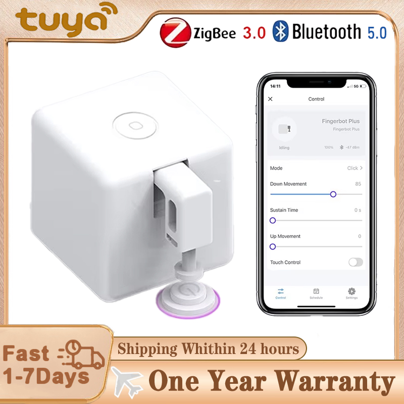 Smart Home Japan - Tuya Zigbee Bluetooth フィンガーボットプラスバージョン ロボットボタンプッシャー スイッチボット