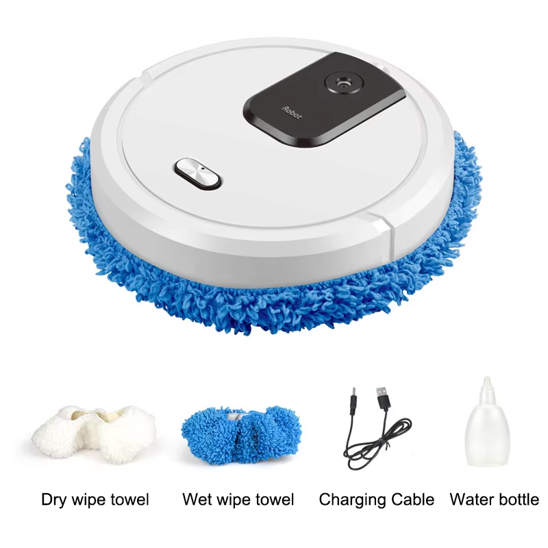 Smart Humidifier - 新しいスマート掃除とモップロボット掃除機乾湿両用モップ充電式ロボット家電加湿スプレー付き