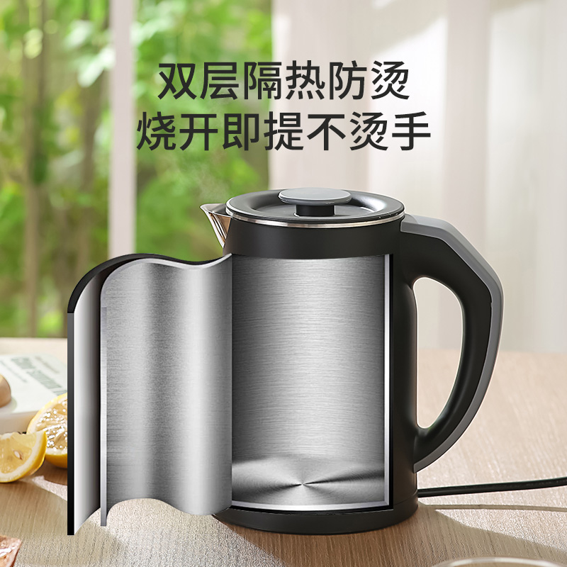 Smart Home Japan - 110V/220V対応 電気ケトル スマート家電 (アメリカ、日本、カナダ向け) 保温機能付き AI搭載