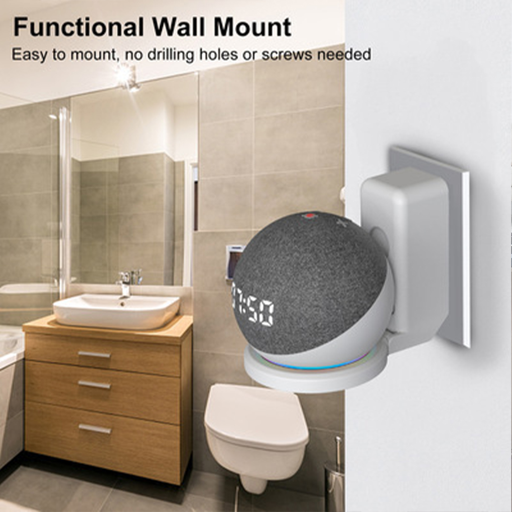 Amazon Speaker Echo Dot 5 - Alexa Echo Dot Amazon用ウォールマウント,第3世代スピーカーブラケット,省スペース,コード管理スタンド,4,5