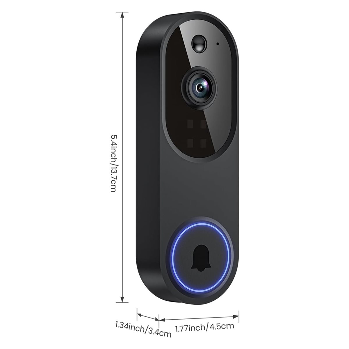 DTC5 ワイヤレス Wi-Fi ビデオドアベルカメラ、双方 - Video Doorbell のレビューと価格