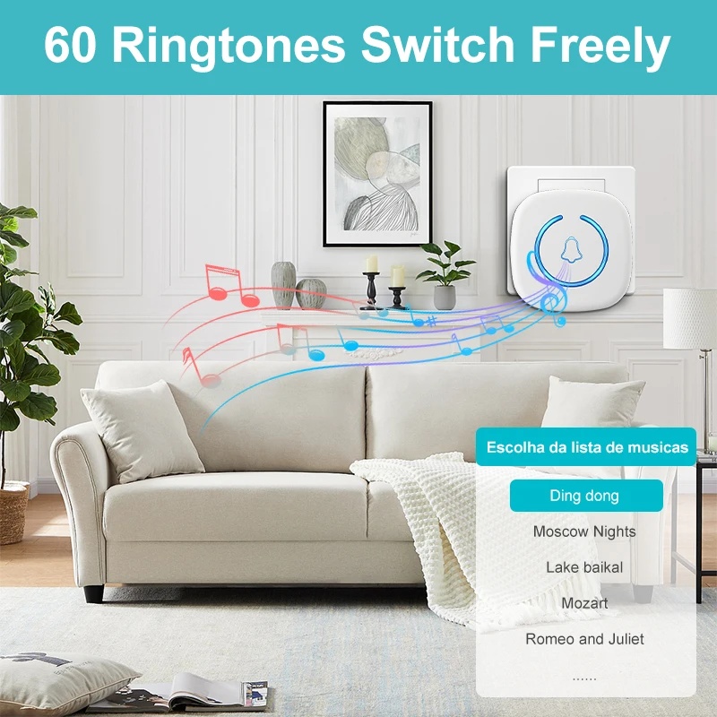 ワイヤレスドアベル インテリジェントウェルカムドアベル 30 - Smart Home Europe のレビューと価格