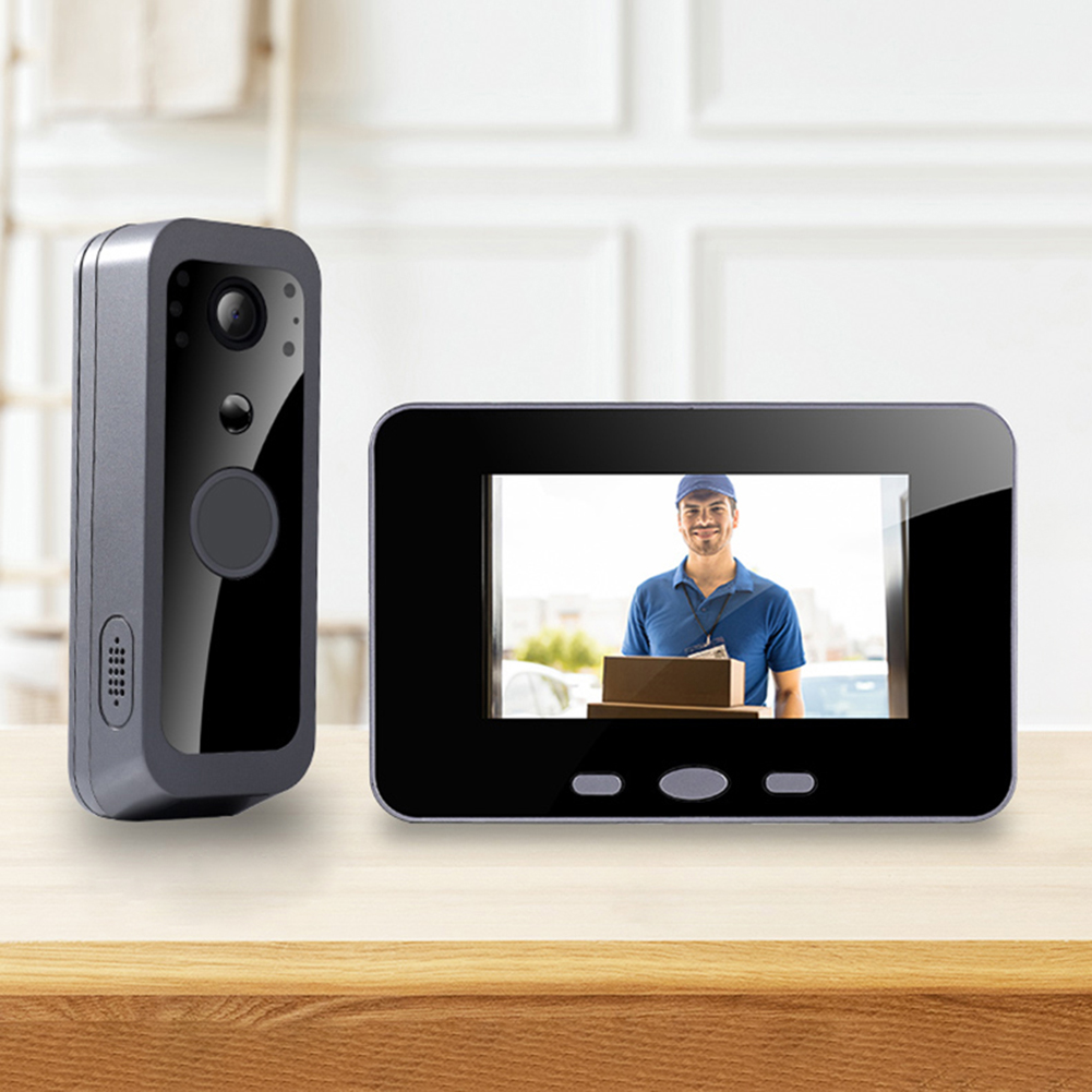 2.4Gワイヤレスビジュアルインターホンドアベル、4.0イン - Video Doorbell のレビューと価格