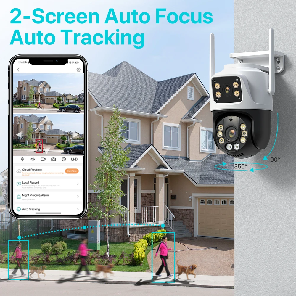 デュアルレンズ 360 度 Wifi カメラ IP66 セキ - Smart Home Imou のレビューと価格