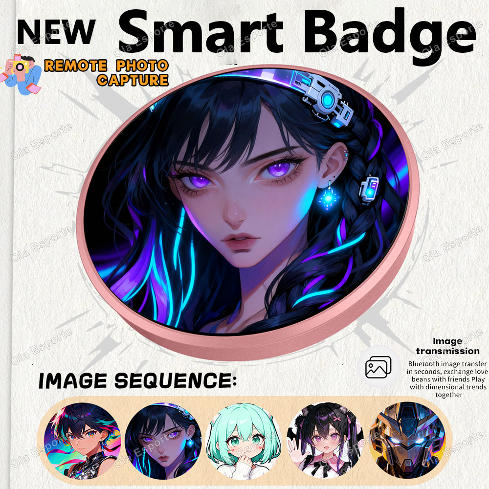 ダイナミック電子バッジ アニメグッズ デジタルディスプレイバ - Smart Home Icon のレビューと価格