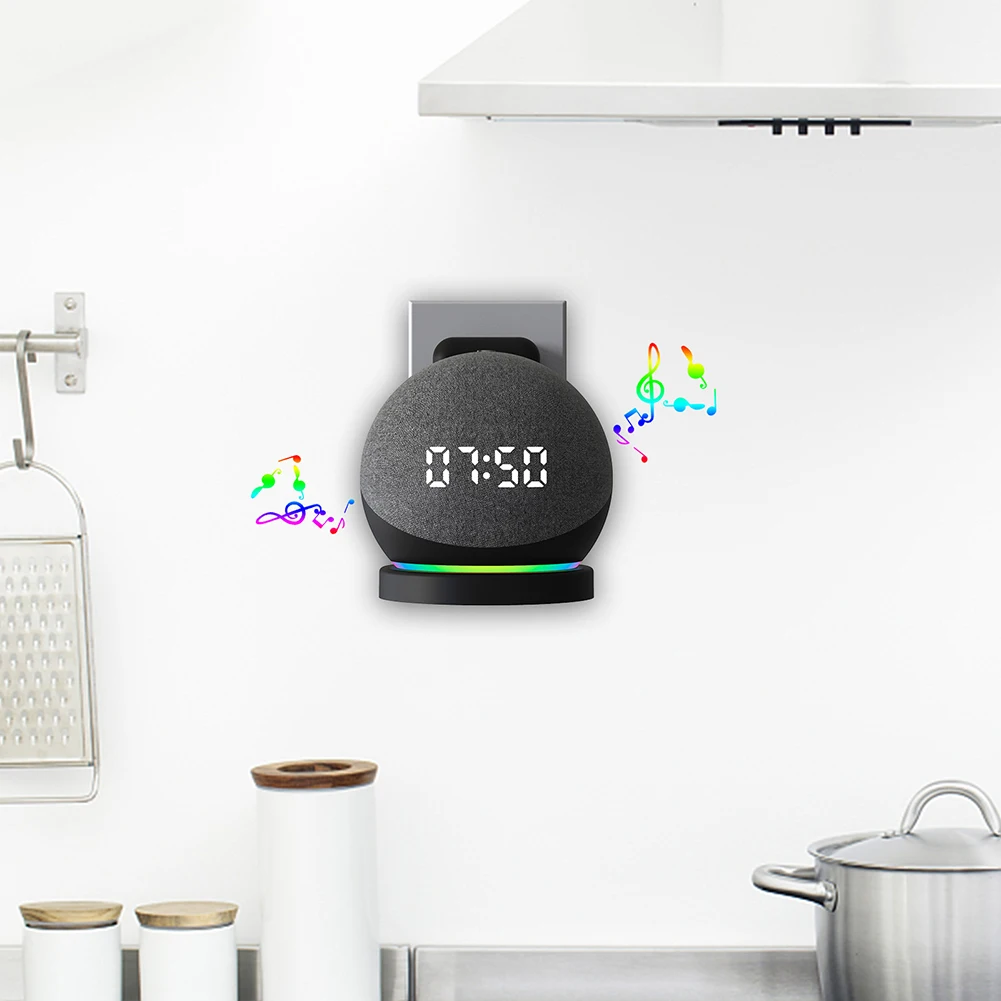 プラスチック製スピーカーウォールマウント,ケーブル管理,省ス - Amazon Speaker Echo Dot 5 のレビューと価格