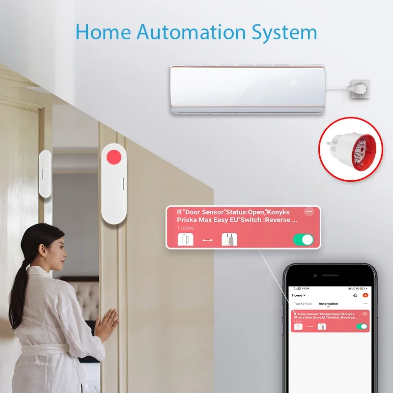 Tuya WiFi スマートプラグソケット EU 電力監視機 - Smart Home Europe のレビューと価格