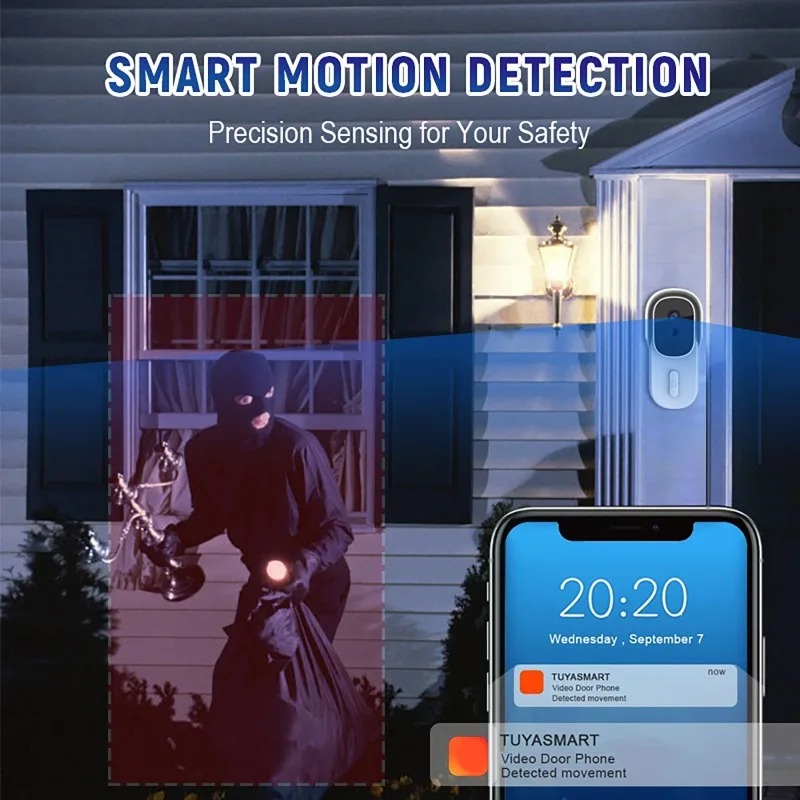 ワイドビュー Tuya スマートライフ APP WiFi オ - Video Doorbell のレビューと価格