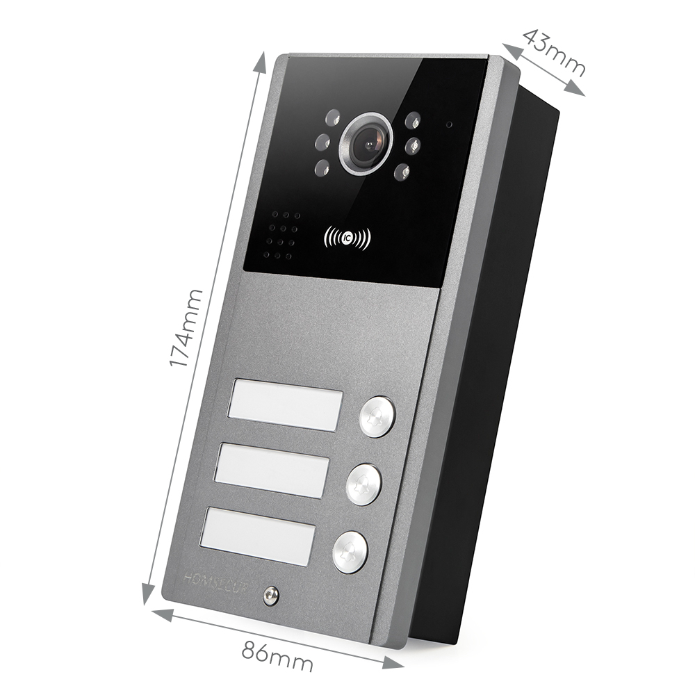 (単体ではありません) HOMSECUR MAL-3-AHD - Video Doorbell のレビューと価格