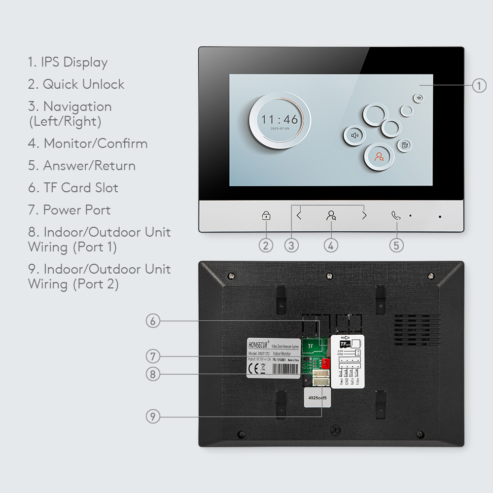 TuyaスマートWIFI屋内モニター 7インチ/10インチL - Video Doorbell のレビューと価格