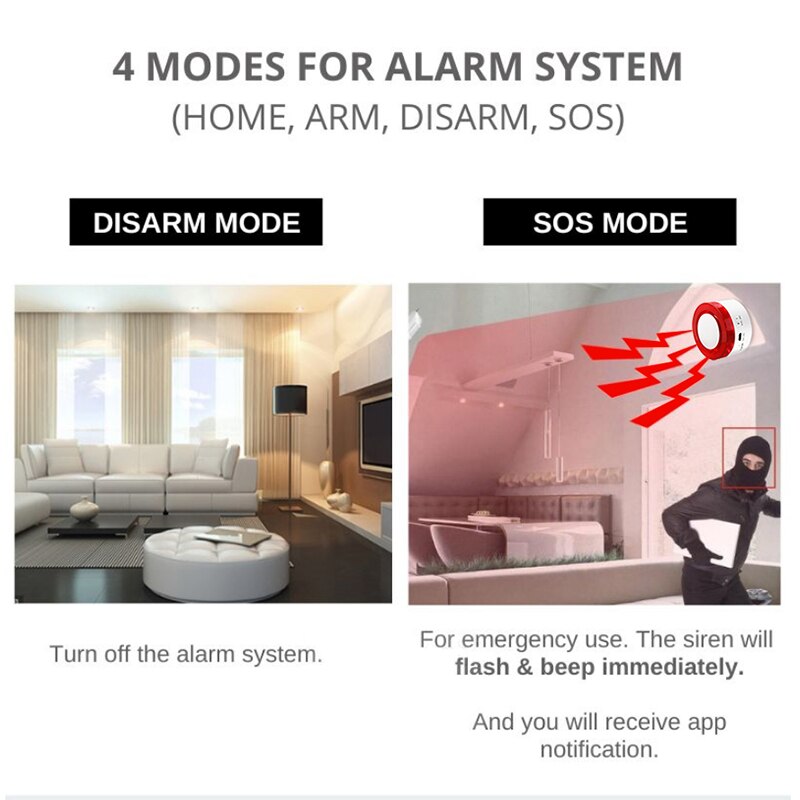 Tuya-ワイヤレスセキュリティアラームシステムキット,Wi - Smart Home Demo Kit のレビューと価格