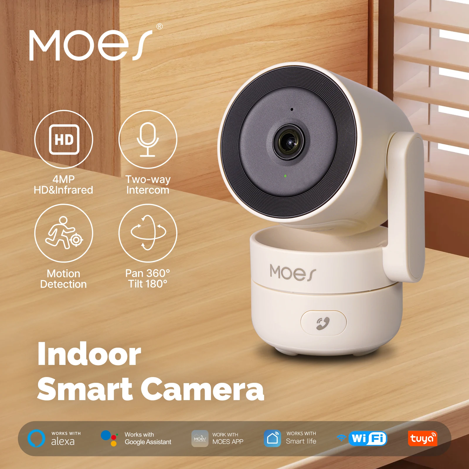 MOESTuya WiFi 屋内パン/チルトスマートセキュリ - Smart Home Imou のレビューと価格