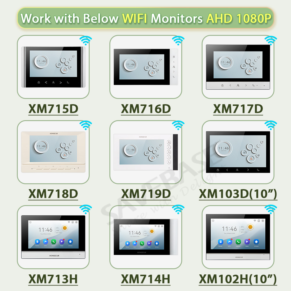 4線式XC113F-2 HD屋外ドアベルカメラIP65+5個 - Video Doorbell のレビューと価格
