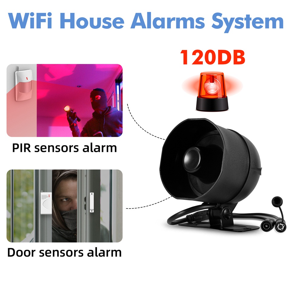 KERUI 120db サイレン警報システム WiFi Tu - Smart Home Demo Kit のレビューと価格