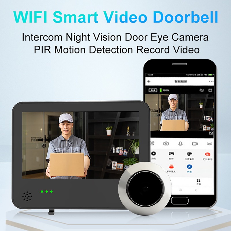 Tuya スマートWIFIビデオドアベルカメラ 4.3インチ - Video Doorbell のレビューと価格