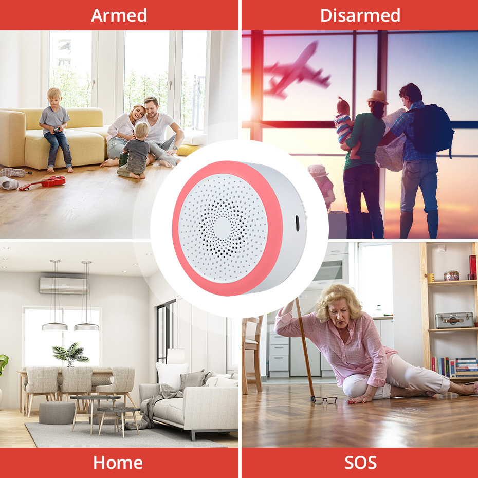 KERUI Tuya スマートホームアラームハブ WiFi  - Smart Home Demo Kit のレビューと価格