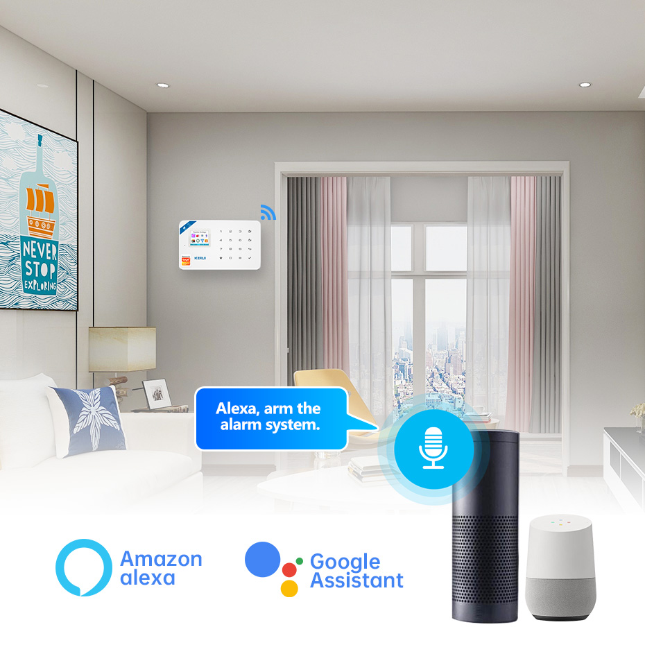 KERUI セキュリティ警報システムキット W184 4G  - Smart Home Demo Kit のレビューと価格