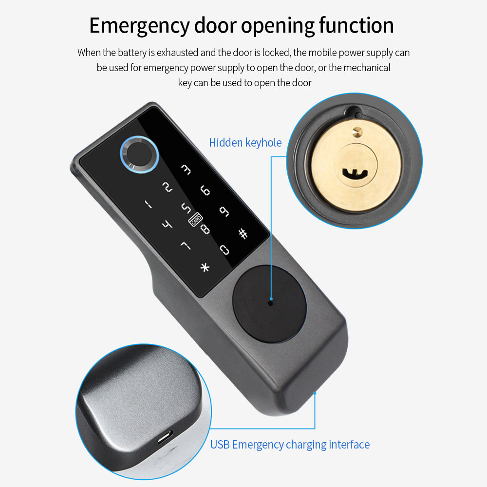 Tuyaアプリ対応 指紋認証スマートドアロック 屋外ゲートパ - Smart Home Imou のレビューと価格