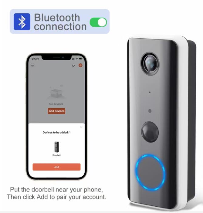 3MP 1296P Tuya APP 低消費 WIFI IP - Video Doorbell のレビューと価格