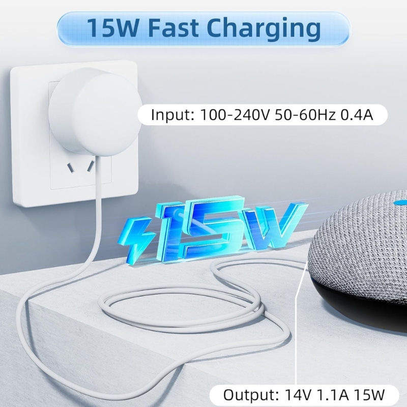 Google Homeハブ用電源アダプター,ミニスピーカー, - Google Speaker Nest Hub のレビューと価格