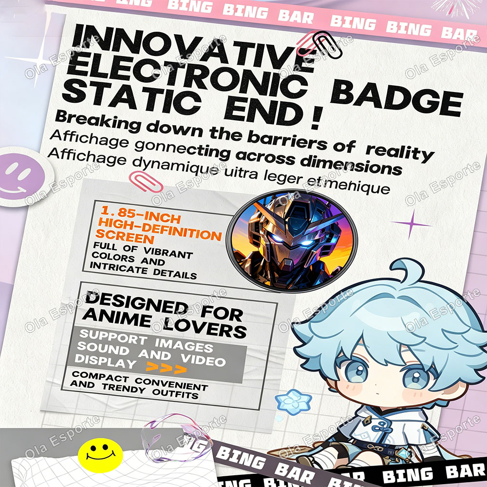 E-Badge HDダイナミックディスプレイスマートピン（E - Smart Home Icon のレビューと価格