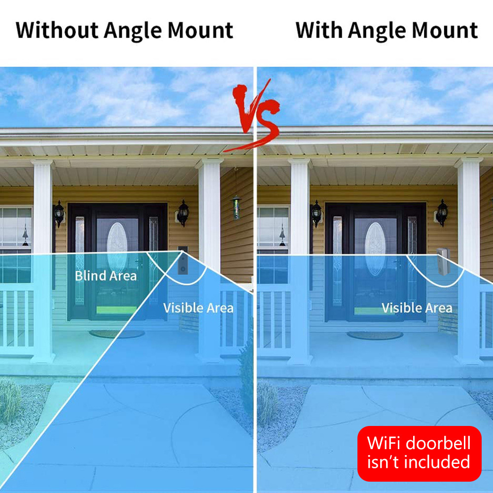 DIGIT-調整可能な角度のドアベルブラケット、リングビデオ - Video Doorbell のレビューと価格